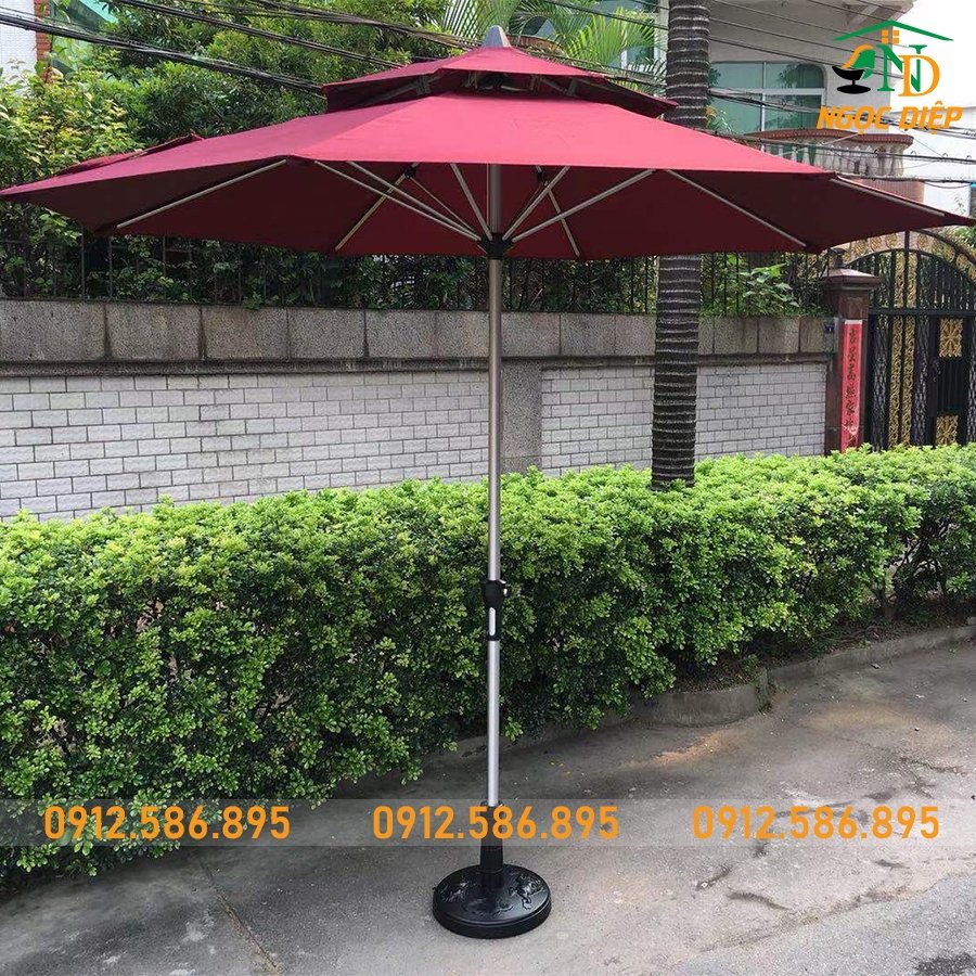 Bàn giao ô dù chính tâm sân vườn cho khách hàng tại Hà Nội