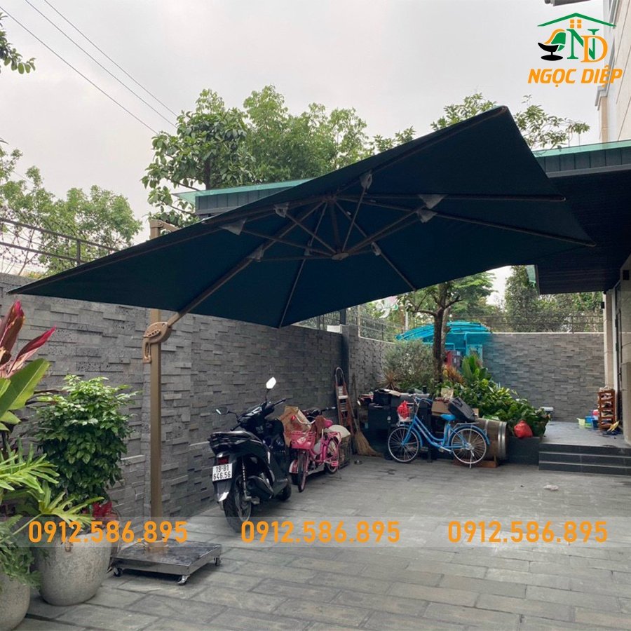 Ô dù ngoài trời lệch tâm Ngọc Diệp hệ móc câu