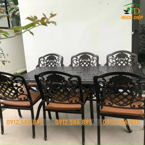 Bàn Ghế Nhôm Đúc ND-08