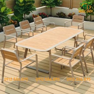 Bộ Bàn 8 Ghế Sân Vườn