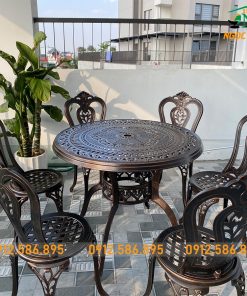 Bộ Bàn 6 Ghế Nhôm Đúc ND-12