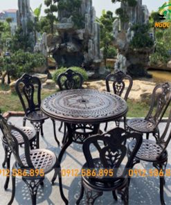 Bộ Bàn 8 Ghế Nhôm Đúc ND-14