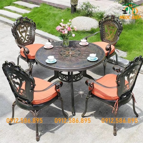 Bộ Bàn 4 Ghế Nhôm Đúc ND-19