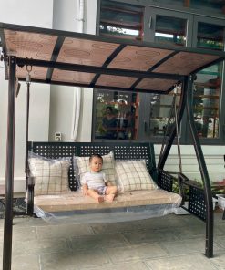 Lắp Đặt Bộ Xích Đu 3 chỗ ngồi nhôm  đúc tại Tp Bắc Giang