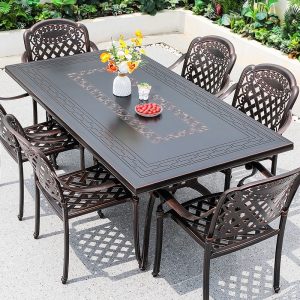 Bàn ghế nhôm đúc