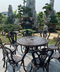 Giao hàng & Lắp đặt bộ Bàn Ghế nhôm đúc tại Xuân Mai- Hòa Bình
