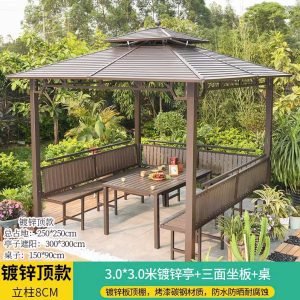 Nhà chòi Tứ Giác Mái thép dập sóng