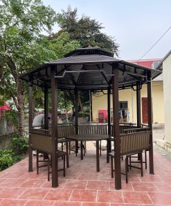 Công trình lắp đặt nhà chòi Bát giác cho khách ở Thái Nguyên