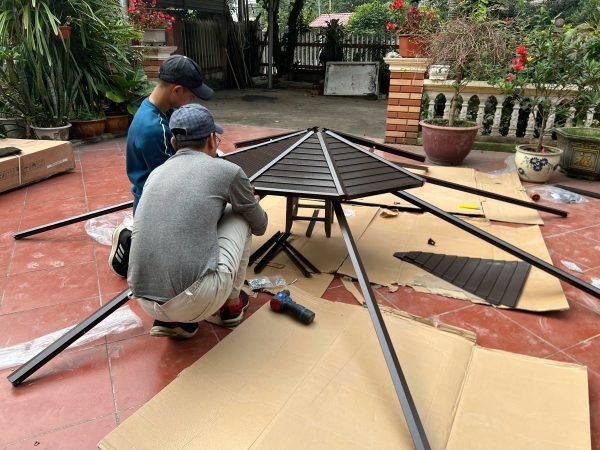 Công trình lắp đặt nhà chòi Bát giác cho khách ở Thái Nguyên - Hình ảnh 2