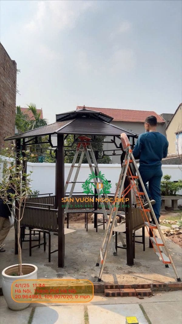 Bộ Nhà Chòi Bát Giác giao cho chị khách ở Hà Nội tháng cuối năm ạ - Hình ảnh 5