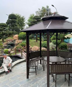 Nhà chòi Bát Giác Mái Thép Dập Sóng