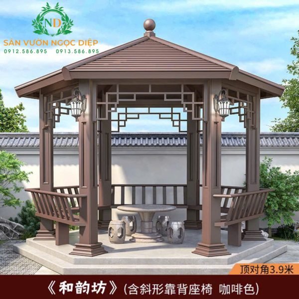 NHÀ CHÒI LỤC GIÁC NHÔM - Hình ảnh 3