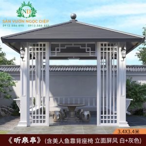 NHÀ CHÒI VUÔNG- CỬA THANH DỌC