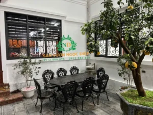 bộ bàn nhôm đúc, ghế Tân Cổ Điển, Bắc Giang,