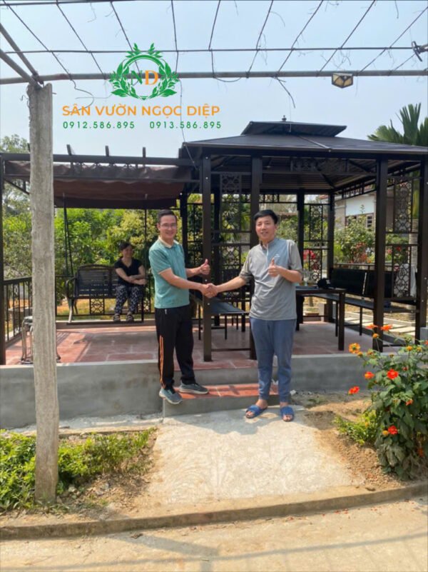 Nhà chòi lắp ghép kết hợp xích đu  tại Lập Thạch - Vĩnh Phúc