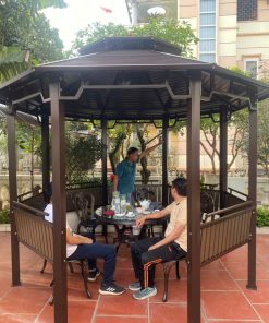 NHÀ CHÒI LẮP GHÉP NHẬP KHẨU- MẪU BÁT GIÁC TẠI MÊ LINH- HÀ NỘI