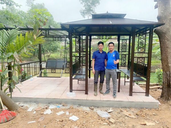 Bộ nhà chòi kết hợp xích đu tại Ba Vì- Hà Nội đã được bàn giao - Hình ảnh 2