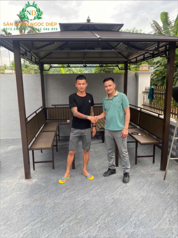 Nhà chòi cột thép hộp đơn bàn giao tại Hà Tĩnh