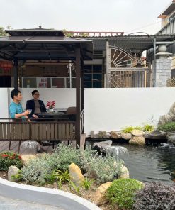 Nhà chòi vuông cột đơn kích thước 2,5m x 2,5m bàn giao tại Hải Dương