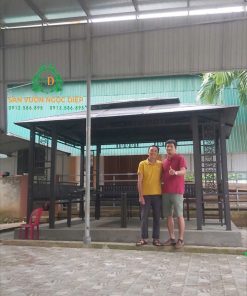 Lắp đặt và bàn giao nhà chòi cọt đôi 3,5m x4,5m tại Nghệ An