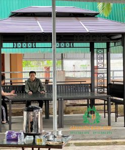 Alternative view of Lắp đặt và bàn giao nhà chòi cọt đôi 3,5m x4,5m tại Nghệ An