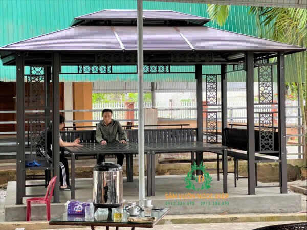 Lắp đặt và bàn giao nhà chòi cọt đôi 3,5m x4,5m tại Nghệ An - Hình ảnh 2