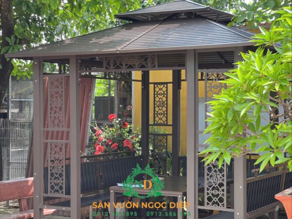 Bộ nhà chòi cột đôi 3mx3m lắp đặt tại Hoài Đức- Hà Nội - Hình ảnh 2