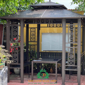 Bộ nhà chòi cột đôi 3mx3m lắp đặt tại Hoài Đức- Hà Nội