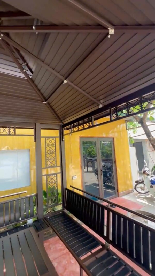 Bộ nhà chòi cột đôi 3mx3m lắp đặt tại Hoài Đức- Hà Nội - Hình ảnh 3