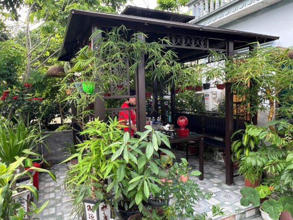 Bộ nhà chòi thép hộp cột đôi mái 3mx3m được bàn giao tại Vĩnh Tường- Vĩnh Phúc ạ - Hình ảnh 3