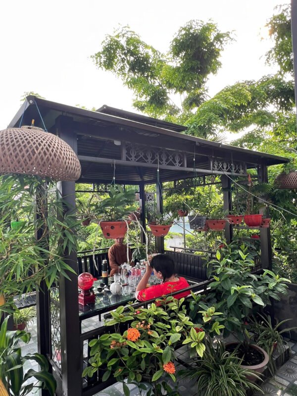 Bộ nhà chòi thép hộp cột đôi mái 3mx3m được bàn giao tại Vĩnh Tường- Vĩnh Phúc ạ - Hình ảnh 2