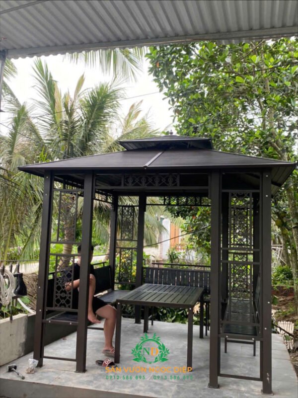 Nhà chòi cột thép đôi 3mx3m bàn giao tại Tp Hải Dương