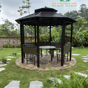 Đội kỹ thuật của Ngọc Diệp tiếp tục bàn giao bộ nhà chòi bát giác tại Bình Xuyên- Vĩnh Phúc