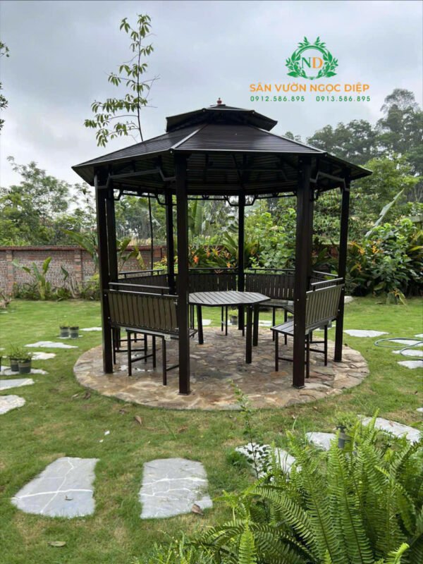 Đội kỹ thuật của Ngọc Diệp tiếp tục bàn giao bộ nhà chòi bát giác tại Bình Xuyên- Vĩnh Phúc