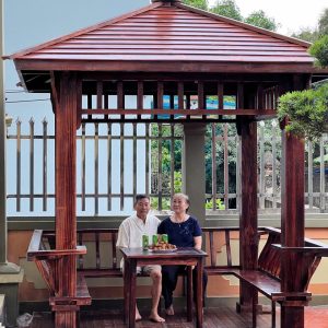 Lắp đặt bộ NHÀ CHÒI GỖ THÔNG tại Hà Nam