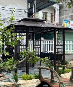 Bàn giao và lắp đặt bộ NHÀ CHÒI CỘT ĐÔI- MÁI THÉP 3m x3m tại Thiện Kế- Bình Xuyên- Phú Thọ