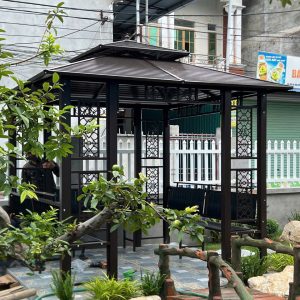 Bàn giao và lắp đặt bộ NHÀ CHÒI CỘT ĐÔI- MÁI THÉP 3m x3m tại Thiện Kế- Bình Xuyên- Phú Thọ